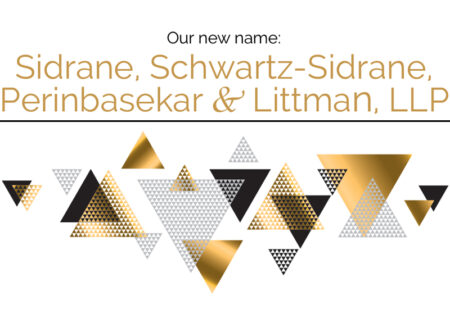 Sidrane, Schwartz-Sidrae, Perinbasekar & Littman, LLP name change